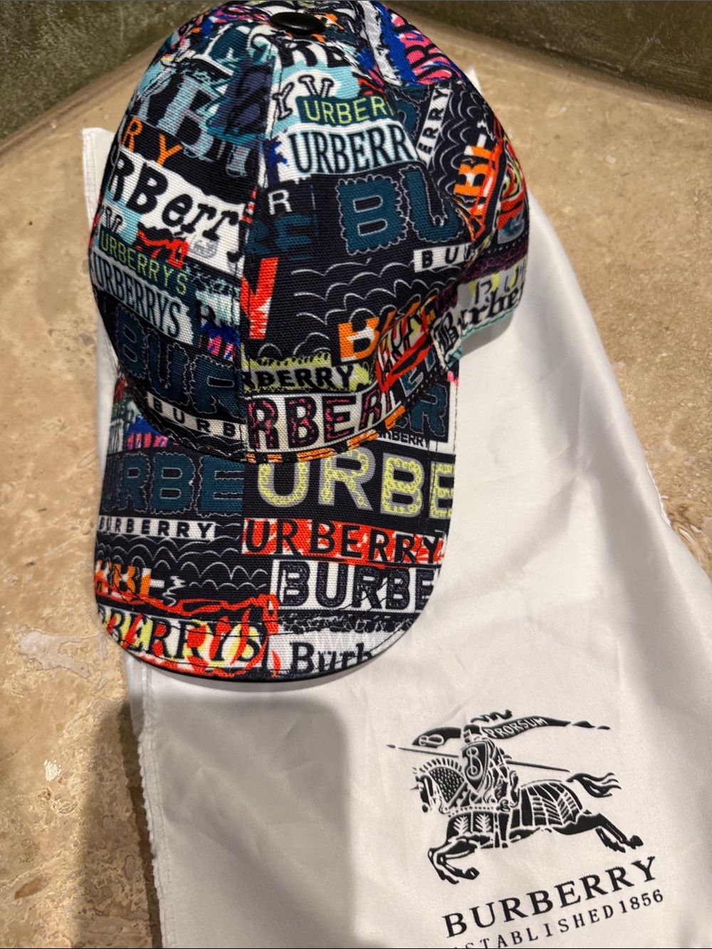 Multicolored Logo Patch Baseball Cap